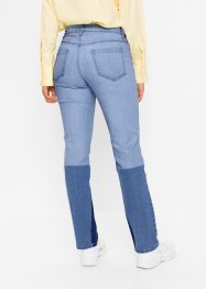 Straight Jeans mit Patch Details, RAINBOW