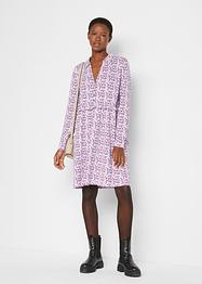 Bedrucktes Jerseykleid mit Knopfleiste, bpc bonprix collection