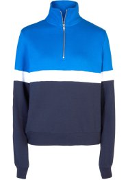 Gestreiftes Sweatshirt mit Troyerkragen, bpc bonprix collection
