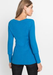 Feinripp-Pullover mit Schnürungen, BODYFLIRT boutique