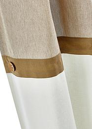 Bio Baumwoll Vorhang mit Knöpfen (1er Pack), bpc living bonprix collection