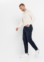 Slim Fit Schlupf-Cargo-Jeans, Straight, RAINBOW