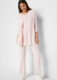 Top, 3/4- Jacke, Hose (3-tlg.Set) aus nachhaltiger Viskose, bpc bonprix collection