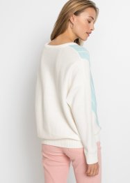 Fledermaus-Pullover im Colorblocking, RAINBOW