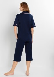 Capri Pyjama mit Knopfleiste, bpc bonprix collection