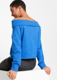 Sweatshirt mit Carmen Ausschnitt aus Bio-Baumwolle, RAINBOW
