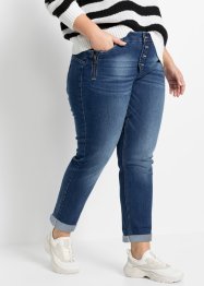 Boyfriend-Jeans mit Reißverschluss-Details, RAINBOW
