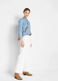 Wide-Leg-Jeans Mid Waist, bonprix