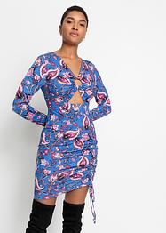 Shirtkleid mit Raffung und Cut Out, RAINBOW