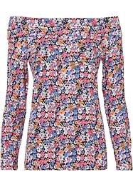 Langarmshirt mit Carmenausschnitt, RAINBOW