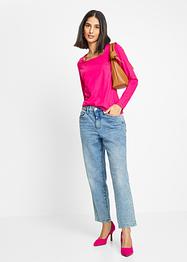 Langarmshirt mit Carré-Ausschnitt, BODYFLIRT