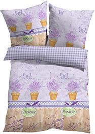 Bettwäsche mit Lavendel Motiv, bpc living bonprix collection