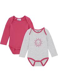 Baby Langarmbody aus Bio-Baumwolle (2er Pack), bpc bonprix collection