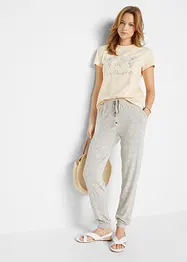 Basic T-Shirt mit Druck (2er Pack), bonprix