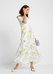 Chiffonkleid mit Spitze und floralem Druck, bpc selection premium