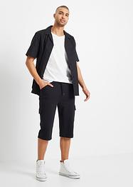 Long-Sweat-Bermuda mit Cargotaschen, Regular Fit, RAINBOW