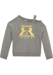 Mädchen One-Shoulder Sweatshirt, bpc bonprix collection
