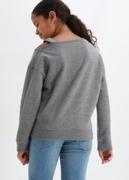 Mädchen One-Shoulder Sweatshirt, bpc bonprix collection