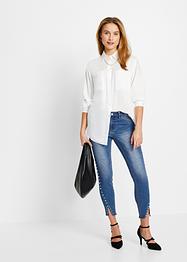 Skinny-Jeans mit Perlen-Applikation, BODYFLIRT