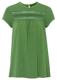 Baumwoll-Shirt mit Spitze, bonprix
