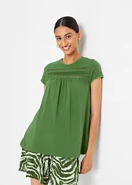 Baumwoll-Shirt mit Spitze, bonprix