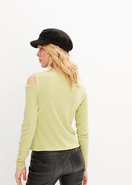 Rippshirt mit Cut-Out, RAINBOW