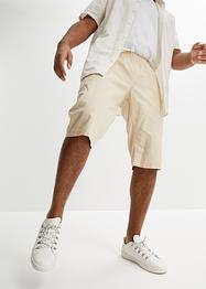 Long-Bermuda mit Leinenanteil, Loose Fit, RAINBOW