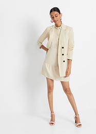 Leinen-Kleid mit Volants, BODYFLIRT