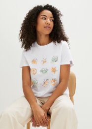 Baumwoll-T-Shirt mit Druck, bpc bonprix collection