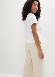 Baumwoll-T-Shirt mit Druck, bpc bonprix collection