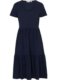 Shirtkleid mit Strukturmuster aus Viskose-Mix, bonprix