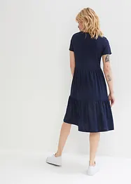 Shirtkleid mit Strukturmuster aus Viskose-Mix, bonprix
