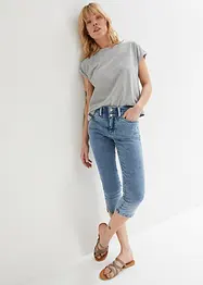 Skinny Jeans Mid Waist, knieumspielend Stretch, bonprix