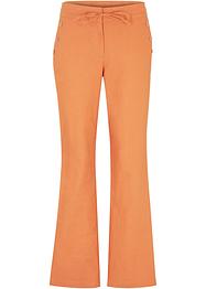 Hose mit Leinen und Bequembund, Flared, bpc bonprix collection