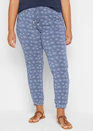 Jersey-Hose mit Druck aus weichem Viskose-Mix, bonprix