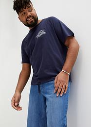 T-Shirt mit Kordel am Saum, Loose Fit, John Baner JEANSWEAR