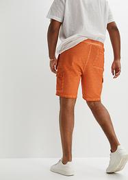 Sweat-Bermuda in gewaschener Optik mit Cargotaschen, John Baner JEANSWEAR