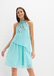 Kleid mit Volants und Perlen-Applikation, BODYFLIRT