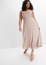 Trägerkleid mit Paillettenstickerei, bonprix