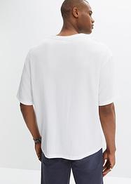 Nachhaltiges T-Shirt aus Strukturware, Loose Fit, John Baner JEANSWEAR