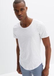 T-Shirt in Slub-Yarn Qualität Slim Fit, (2er Pack), RAINBOW