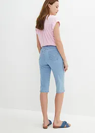 Jeans Bermuda Slim Fit High Waist, bonprix