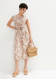 Hemdblusenkleid aus Leinen mit Gürtel (2-tlg.Set), bpc selection premium