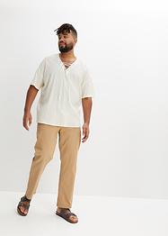 Schlupf-Kurzarmhemd mit Schnürung, John Baner JEANSWEAR