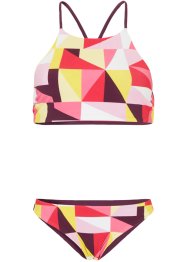 Bustier Bikini (2-tlg.Set) zum Wenden aus recyceltem Polyamid, RAINBOW