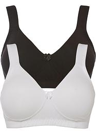 Minimizer T-Shirt BH ohne Bügel mit Bio-Baumwolle (2er Pack), bpc bonprix collection