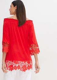 Carmen-Tunika mit Spitze, bpc selection
