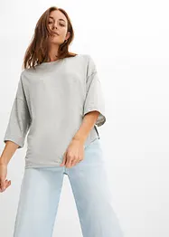 Oversize Shirt aus elastischem Bio-Baumwoll-Mix, bonprix