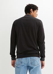 Langarmshirt mit Schalkragen, Slim Fit, RAINBOW