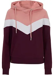 Kapuzensweatshirt mit großem Kragen, bonprix